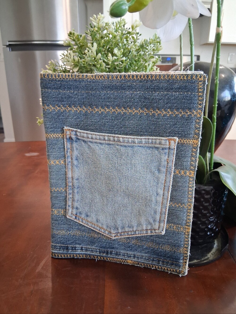 Rare Denim Clutch Maps Design